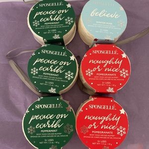 Spongelle ornament shower sponges
